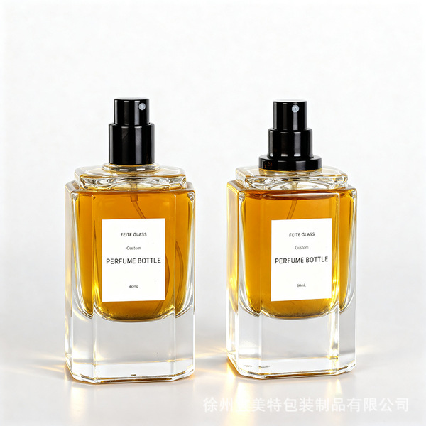 Transparent square perfume