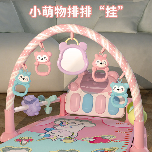 Same style pedal piano baby fitness stand newborn toddler 4 baby lying down to play 3-6 months 0-1 years old toys