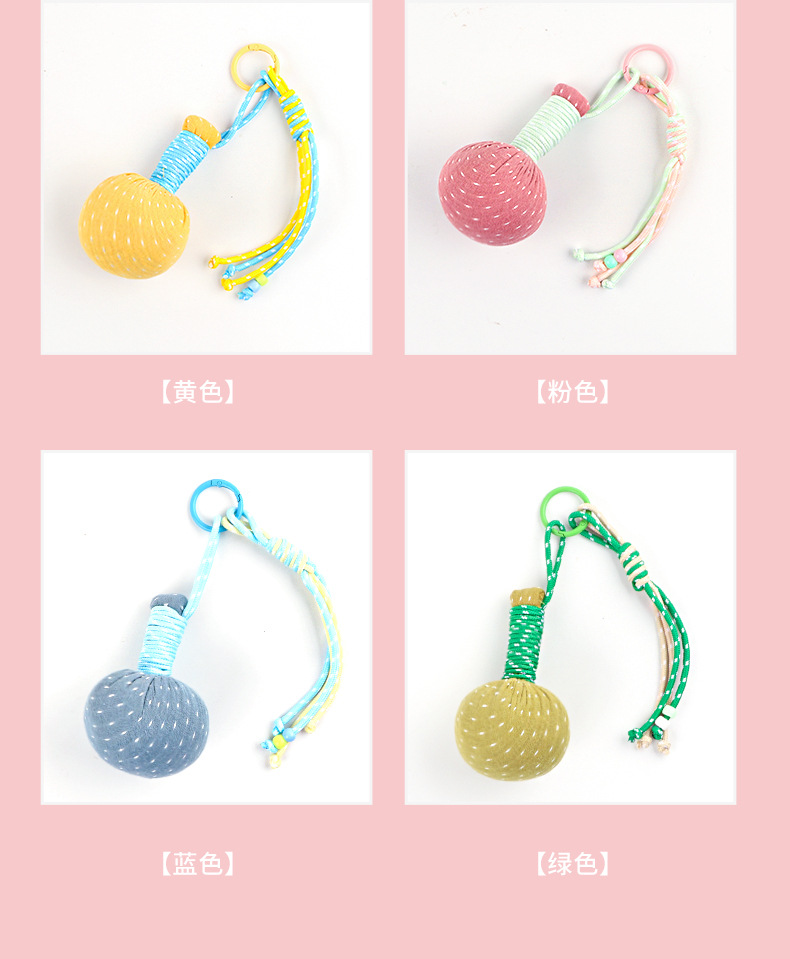 Mini Mugwort Aromatherapy Hammer Charm Ai Cao Keychain Pendant Cotton Herbal Gift specifications