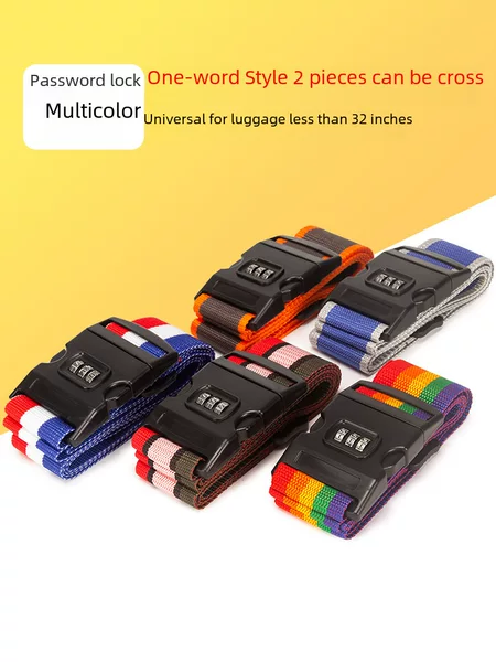 Trunk Strap One-word Code Packing Strap Luggage Strap Suitcase Strap Strap Renting Strap Safety Belt in stock