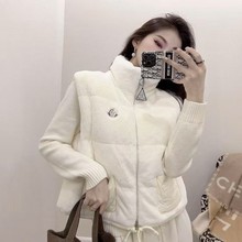 羽绒服25秋冬新款蒙家正确版无袖毛绒抽绳马甲保暖立领外套