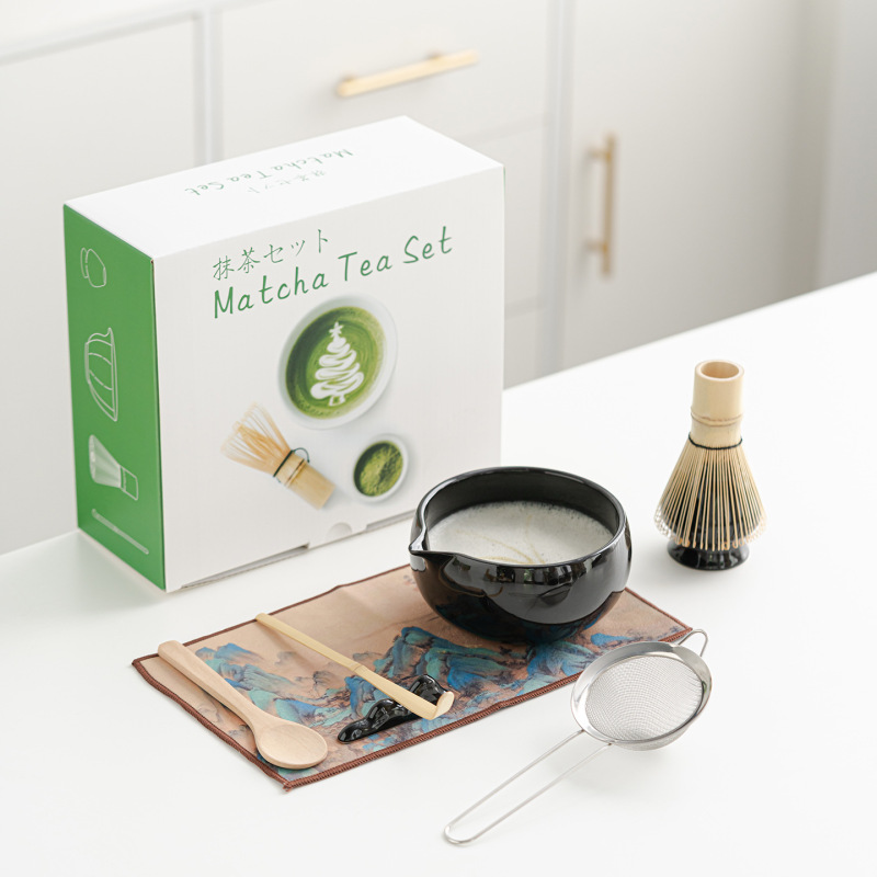 跨境专供抹茶碗抹茶套装茶筅百本立宋代点茶抹茶工具套装日式茶具|undefined