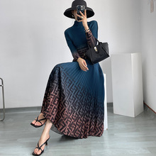 欧美跨境爆款女装时尚高档套装女春秋新品上衣百褶裙半身裙两件套