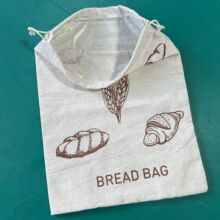 环保TPU亚麻面包袋 抽绳麻布袋 棉布收纳袋 礼品包装帆布面包布