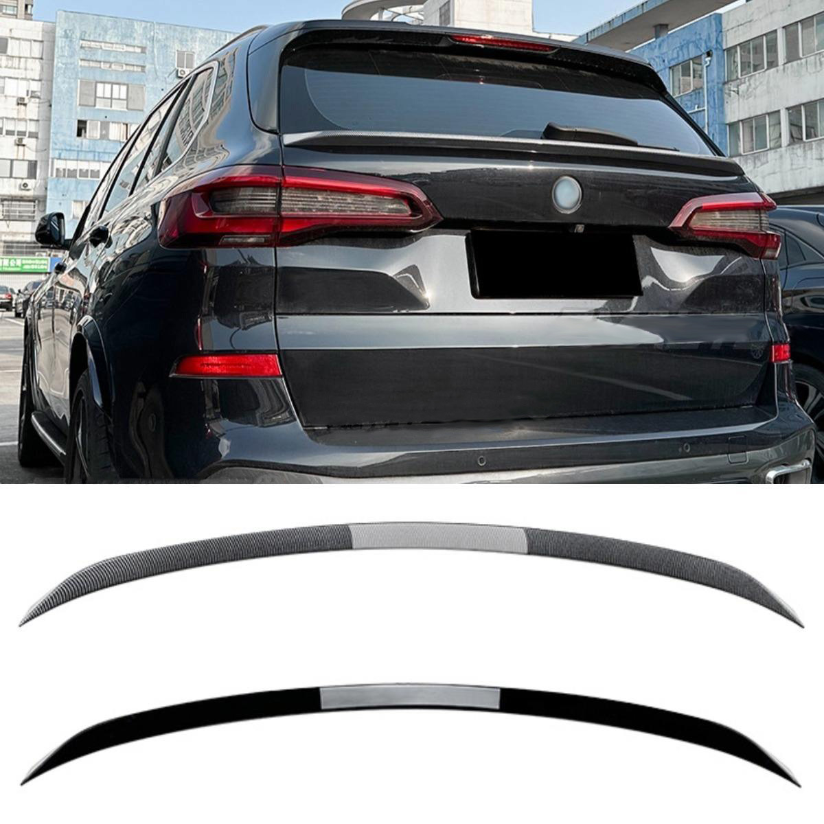 Suitable for BMW X5 G05 2019+ center wing, small rear spoiler, top wing, center wing, fixed wind spoiler, cross-border modification parts