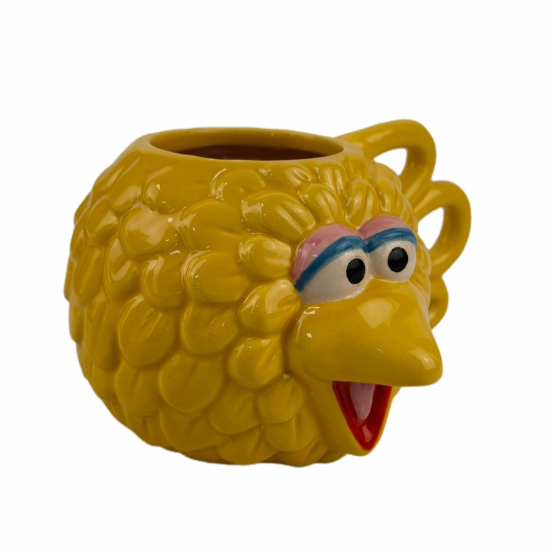 Linda pareja bibird 3D tridimensional pájaro Taza de cerámica taza de agua creativa mano pintada 3D animal taza