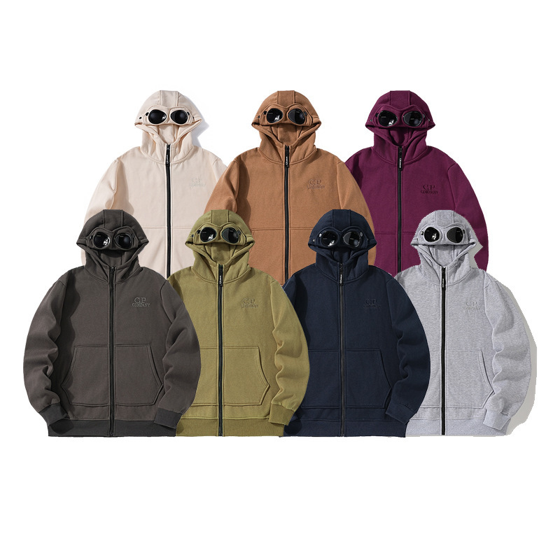 Cross-border CP function pioneer classic design men's and women's loose leisure sports hooded fleece-lined zipper sweater generation