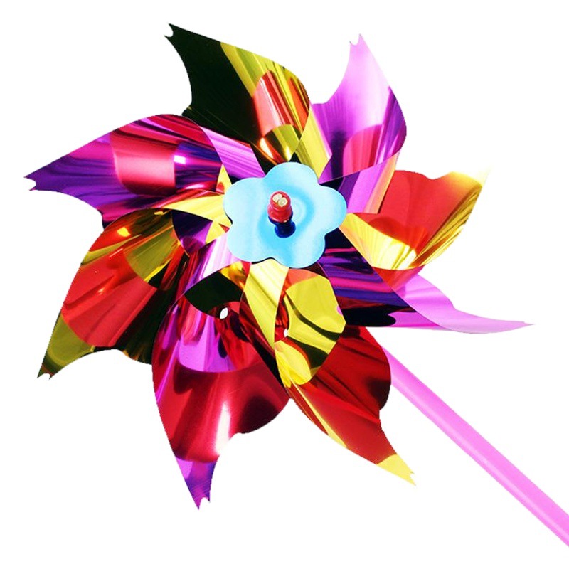 Popular en línea celebridad plástico pequeño molino de viento WeChat negocio push Scan código pequeño regalo juguete niños molino de viento al por mayor puesto de suministro