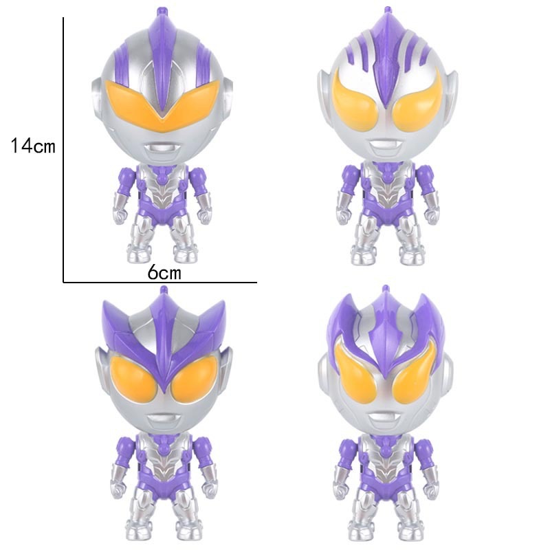 Juguete Giratorio Luminoso de Superhéroes, Figura Oficial de Ultraman, Juguete Transformable para Niños