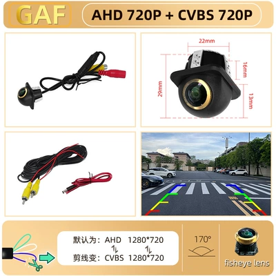 Reversing Camera Korean-Style 360-Degree | Vehicle camera - small-straw-hat-ahd720pcvbs-golden-fisheye-lens