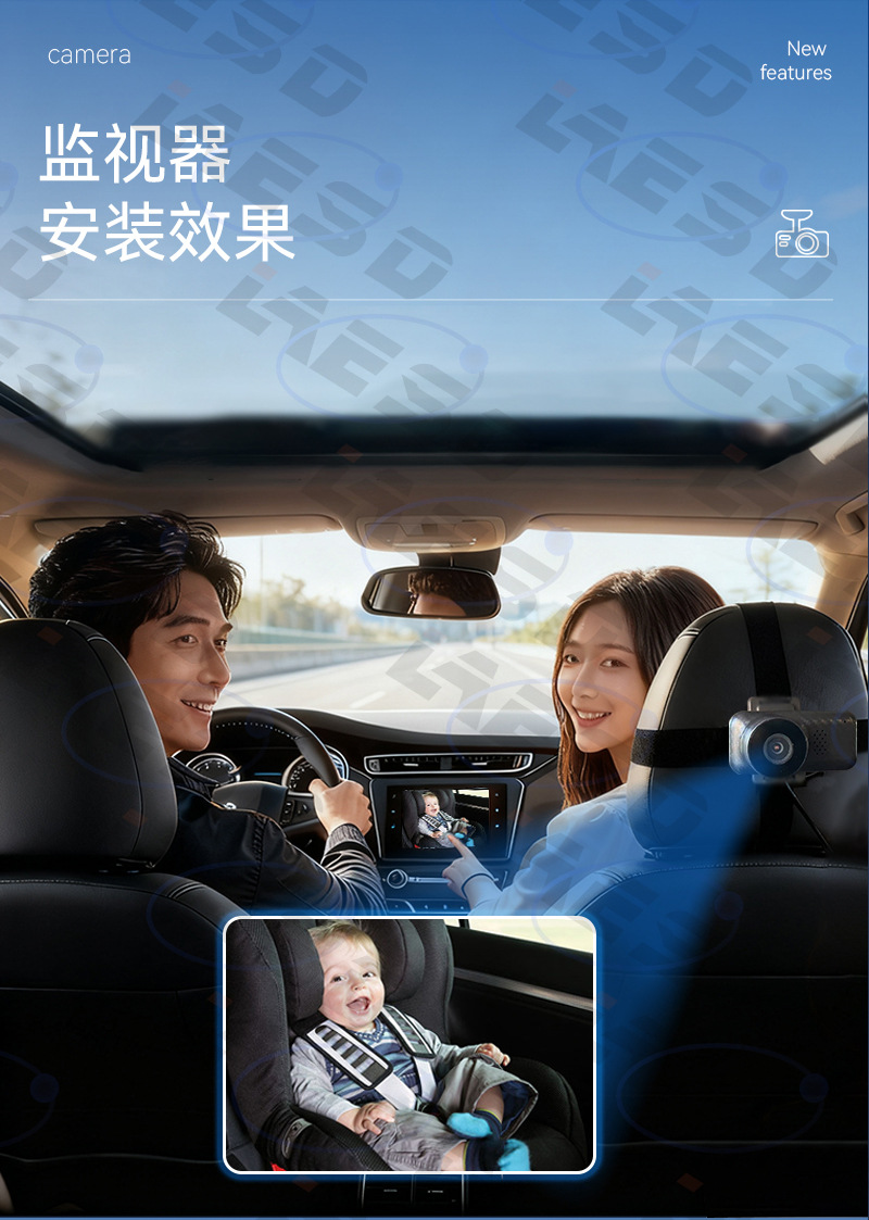 Hot-Selling Smart Car-Machine Connectivity High-Definition Infrared Night Vision Car Baby Monitor Wireless Carplay Box