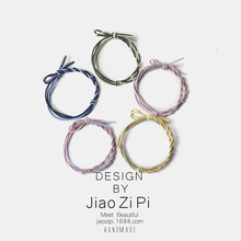 头绳女森系甜美风蝴蝶结发圈基础宽简单耐用发绳日韩少女高弹发饰