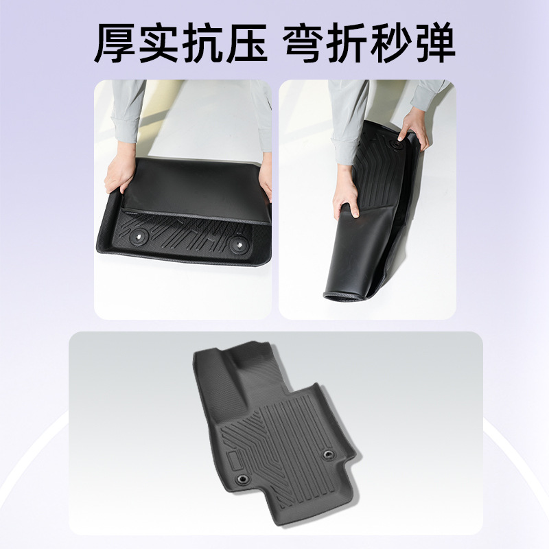 Aplicable a TOYOTA RAV4 2013 - 2025 3D todo el tiempo TPE cojín de pie cojín de colateral