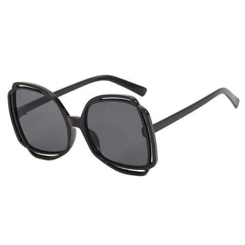 镂空时尚大框太阳镜2023新款欧美个性街拍墨镜跨境潮流太阳眼镜女