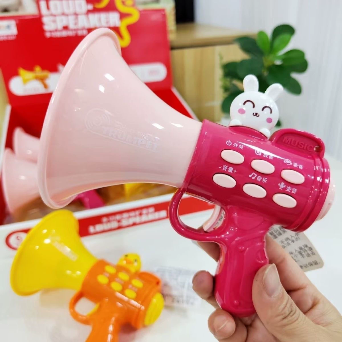 Детский забавный микрофон для друга, труба, игрушка, утка