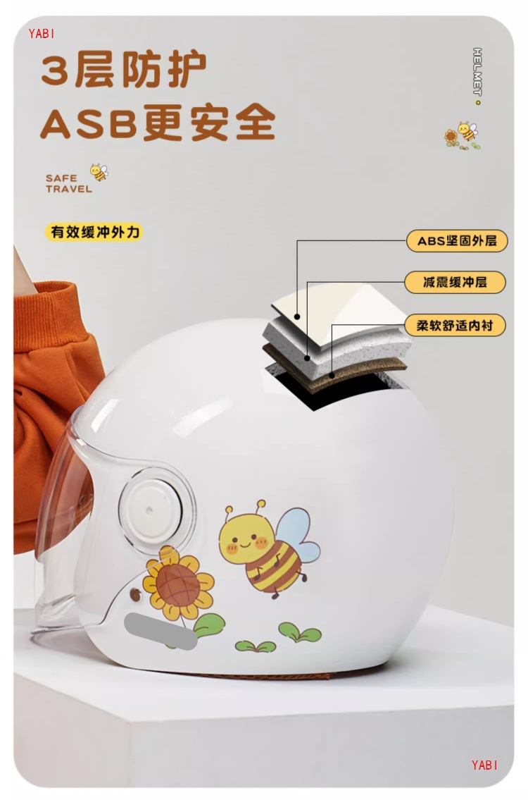 3C Certified Children's Helmet Winter Cute Electric Motorcycle Helmet