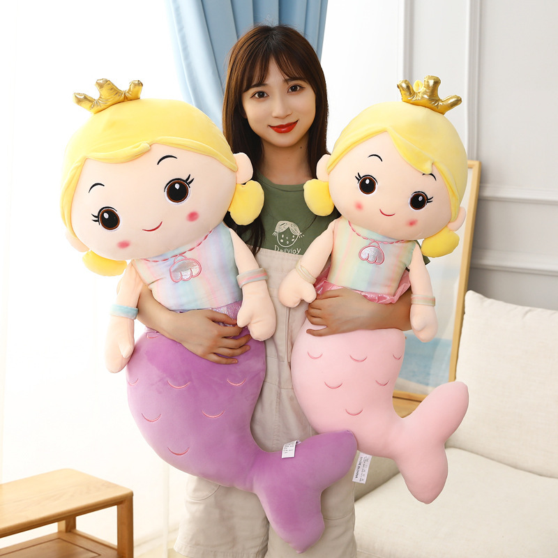 Sirena almohada muñeca princesa muñeca muñeca de peluche muñeca regalo para niños muñeca pacificadora muñeca cama