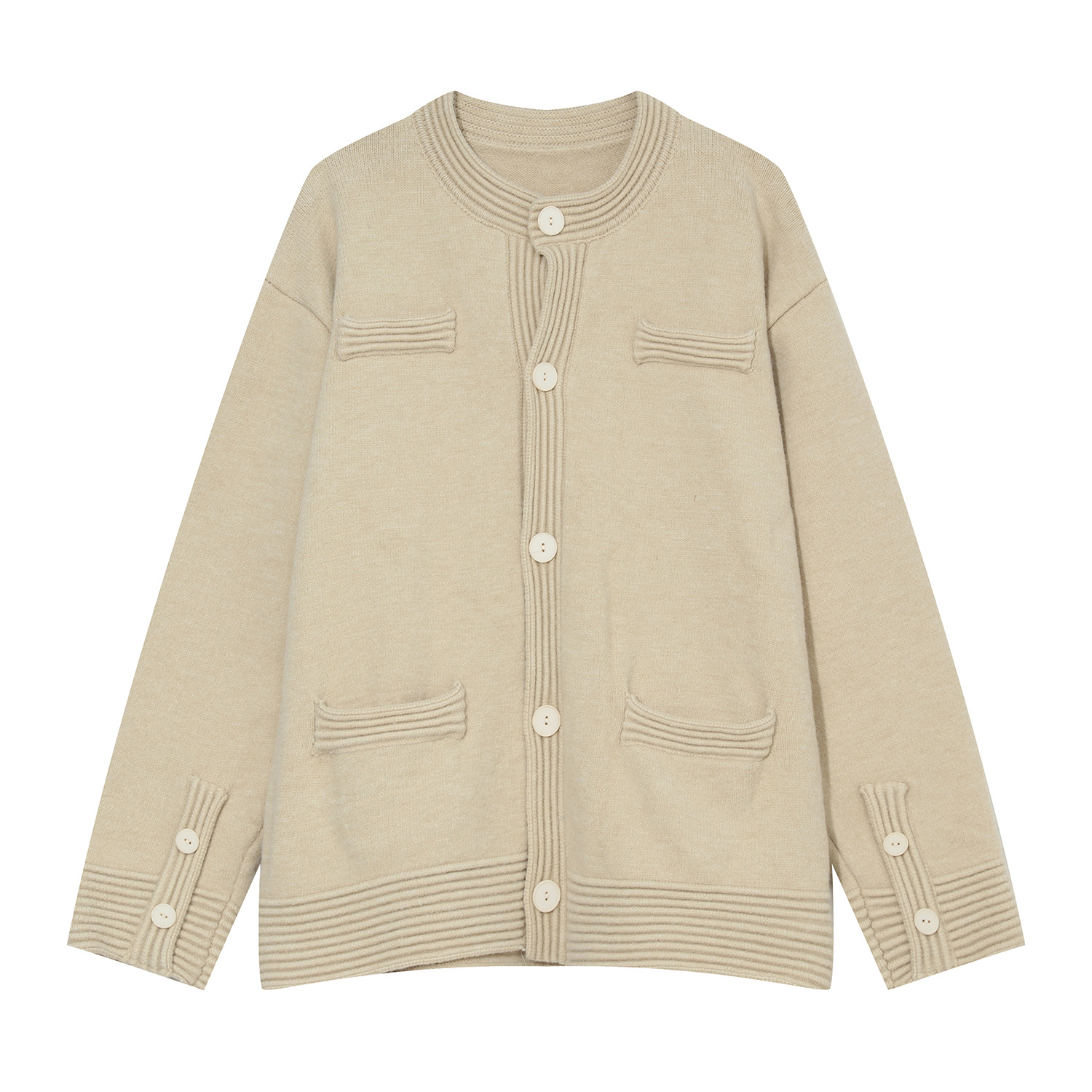 MTLClothes ropa de hombre | Otoño e invierno estilo coreano cardigan suéter hombres diseño sentido ins pareja chaqueta de punto