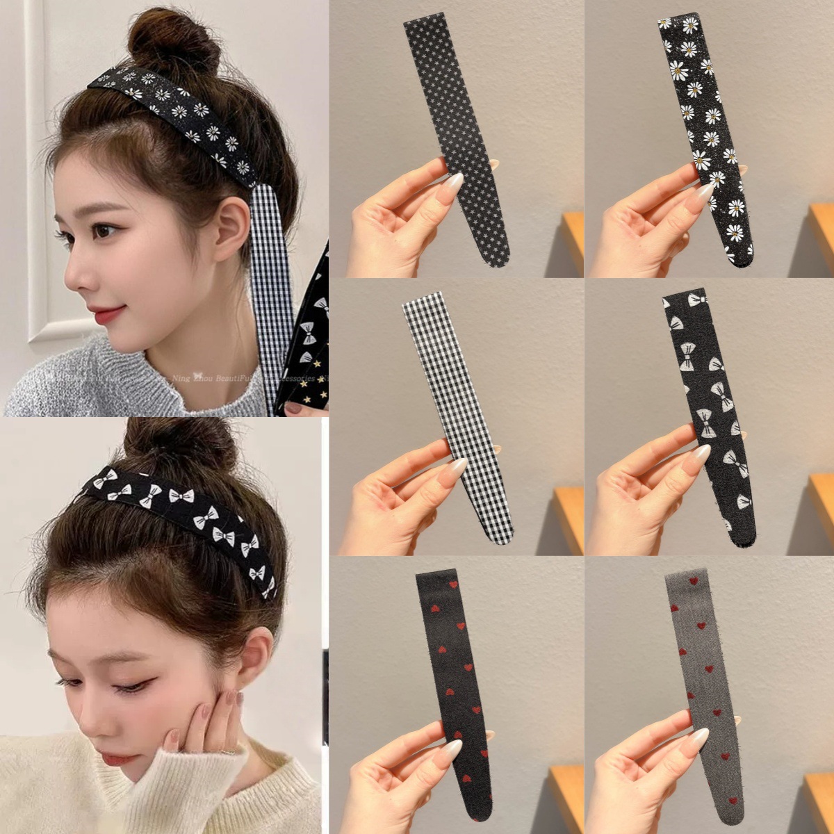 Forehead Hair Patch for Adults, Magic Hair Fixer, Anti-Frizz Hair Clip, Hairband, Women's Hair Accessory
