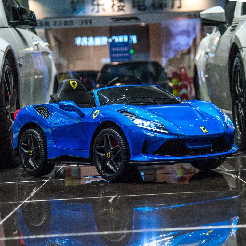 Ferrari игрушечный электромобиль, полноприводный транспорт с сиденьем, пульт дистанционного управления, для 1–12 лет