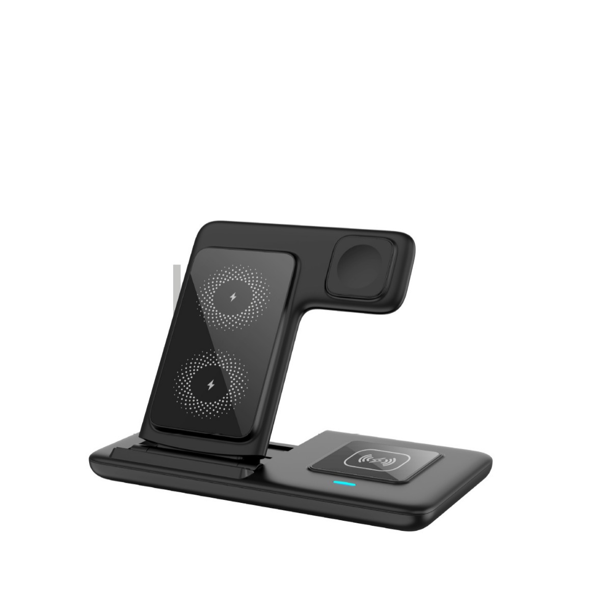 Directly suitable for Apple 15 3-in-1 wireless charging, foldable dual coil 15W fast charging_voghion.com