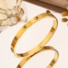 【171】Golden Colored Diamond Eye Bracelet