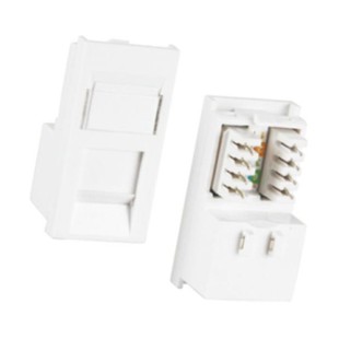 50*25mm Flat British Cat5E Network Module Panel Plastic Frame