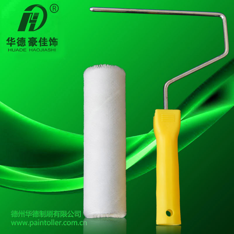 Cepillo de rodillo de revestimiento de pared de 7 pulgadas Cepillo de rodillo de barro de fibra de terciopelo Construcción Huade Haojia Decoración Herramientas de estilo europeo