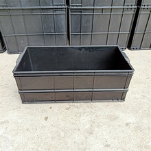 供应PCB板防静电周转箱蓝色600*300*215塑料箱密封套叠箱厂家直销