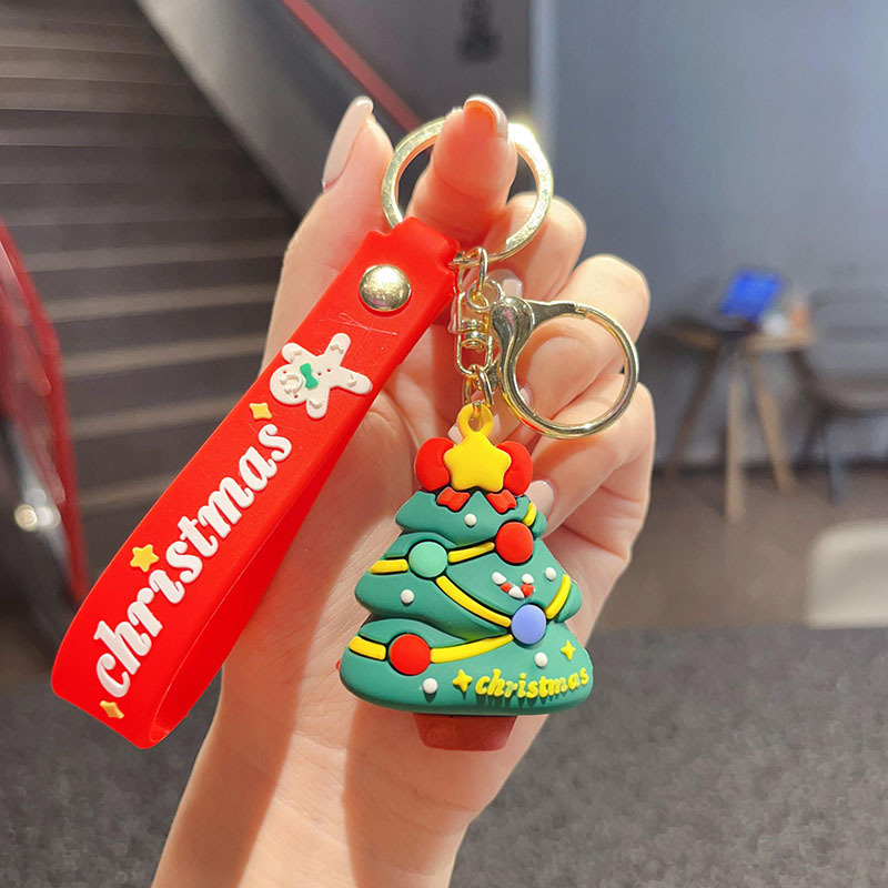 古典的なサンタクロースのキーホルダークロスボーダーストラップバッグアクセサリー自動車チェーン小商品カップル小プレゼント卸売り|undefined