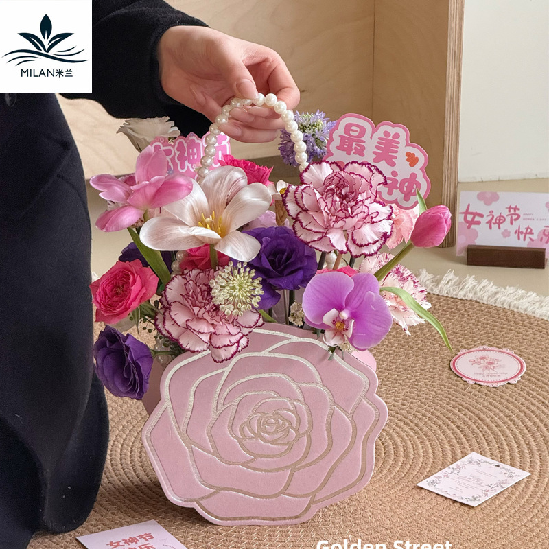 8 de marzo de la diosa de hadas tarjetas de flores ramo tarjetas de felicitación tarjetas de felicitación de vacaciones tarjetas de regalo caja de flores tarjetas de decoración