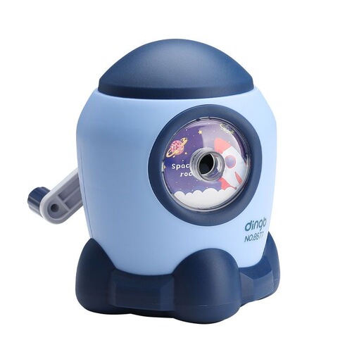 Dingbang Rocket-Shaped Automatic Lead Feeding Lead Preventing Pencil Sharpener with Adjustable Thickness for Children and Primary School Students