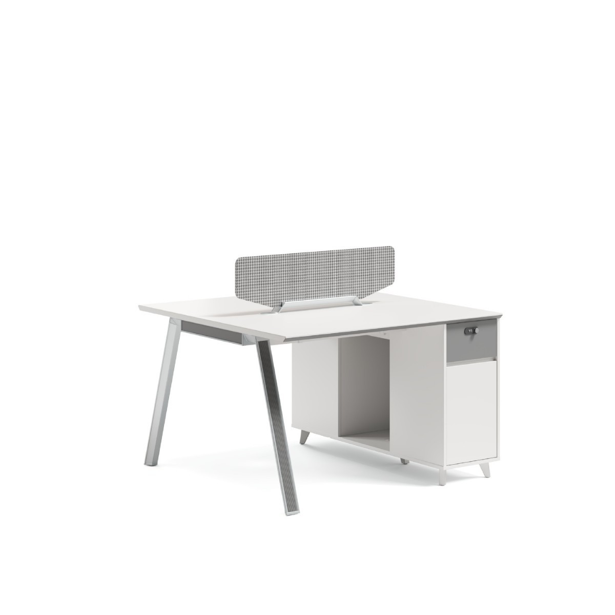 Combinación de escritorio y silla de oficina Personal simple y moderno 6 puestos de trabajo 4 puestos de oficina de personal de la empresa 4 puestos de oficina de personal