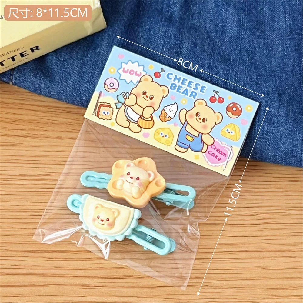 Cute hair accessory, elastic bangs, with little bears