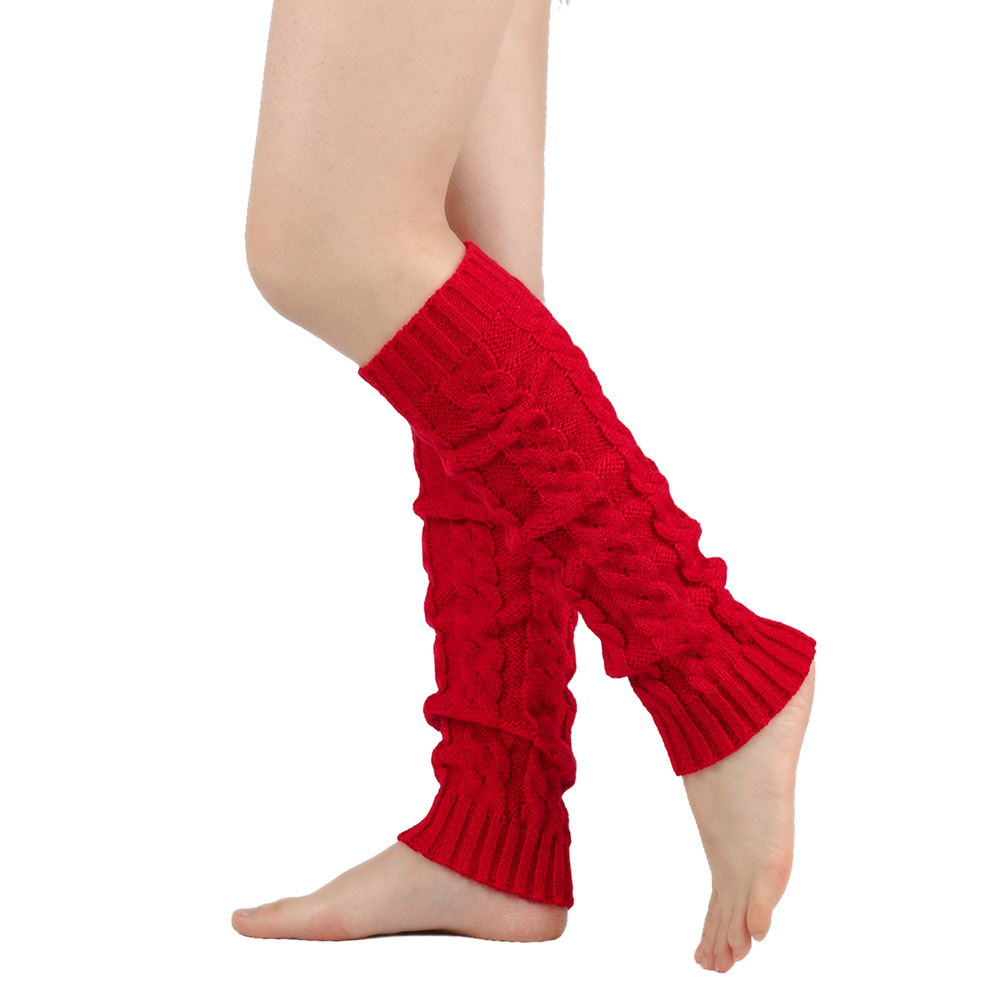 Damen-Beinlinge, Knöchel, Winter, warm, Stretch, gestrickt, Slouch, Thermo-Damen, dicke Wollmanschetten, Hanfstiefelsocken, schwarz-weiße Gamasche – Detail 6