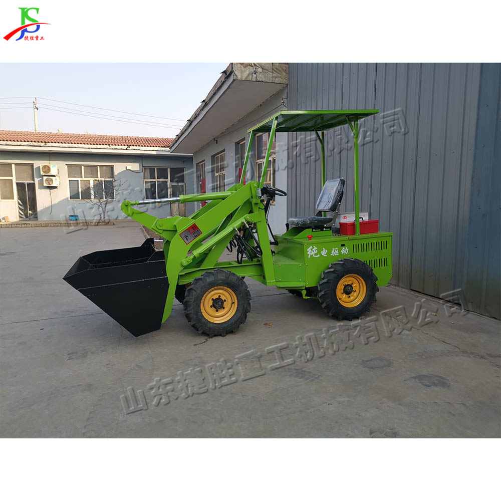 Pequeños cargadores eléctricos, granjas, pequeños montacargas de cuatro ruedas agrícolas, sitios de construcción, empujadores de tierra y piedra