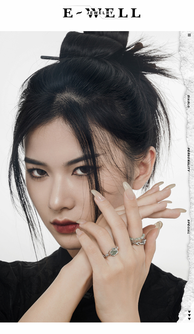 Fashion Bamboo Sterling Silver Plating Open Ring 1 Piece