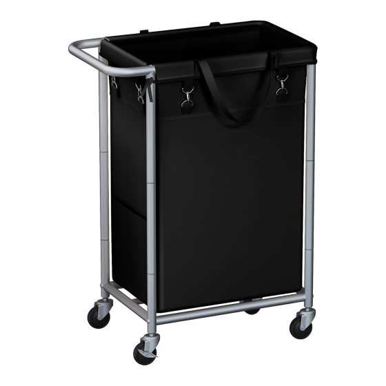 Household Laundry Basket Large Capacity Laundry Basket with Wheels Removable Clothes Storage Basket with Handle Clothes Storage Bucket