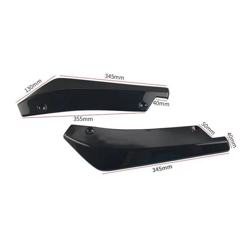 Factory Direct Supply Car Rear Corner Carbon Fiber Universal Anti-Collision Rear Corner Decorative Rear Lip Rear Corner Spoiler Accessories