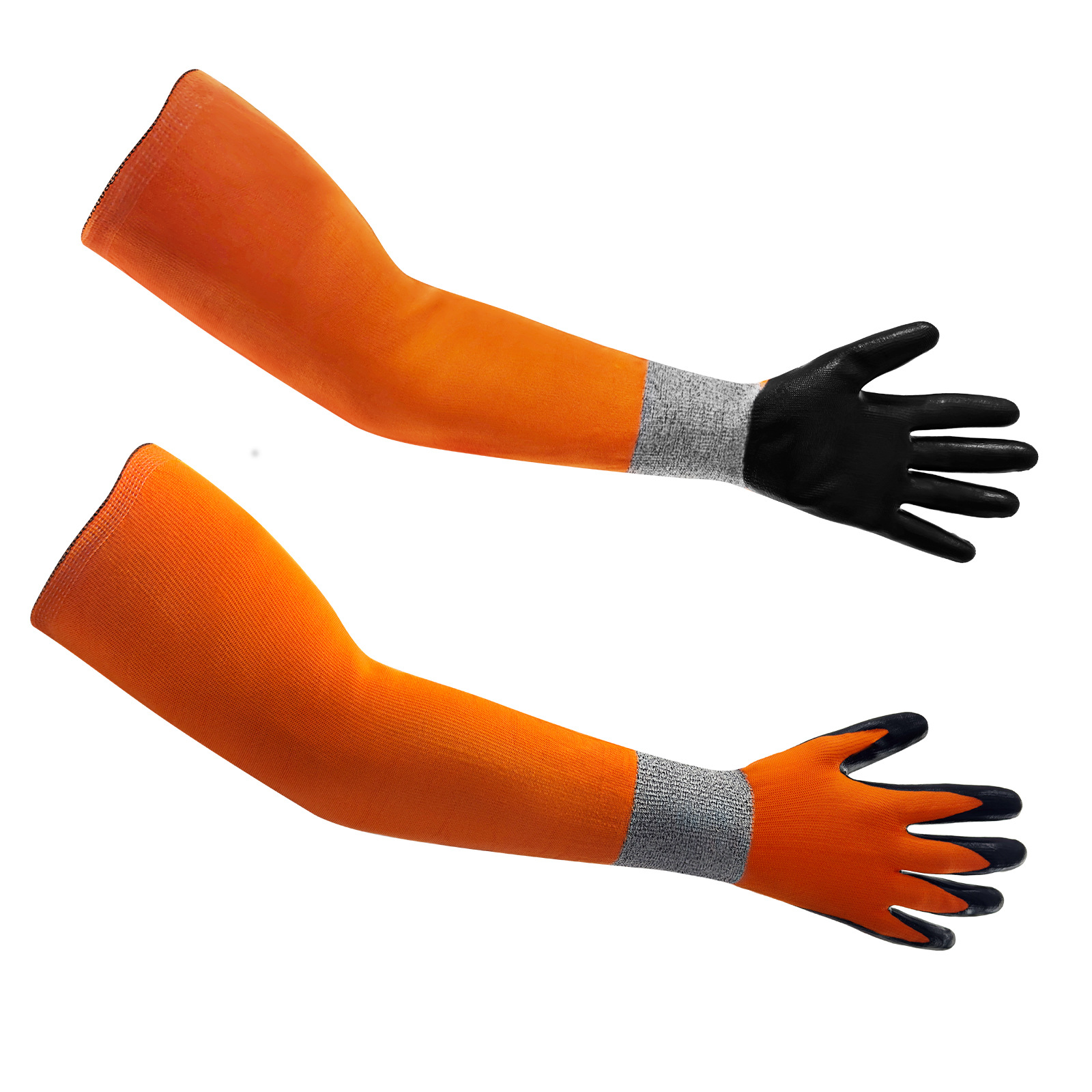 彩色防切割护臂套4级防切割袖套防护手套护腕防划伤13针手套浸胶