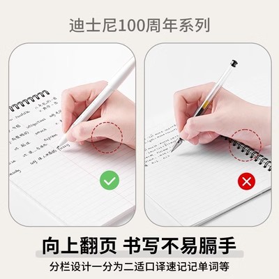 Japonés KOKUYO reputación nacional Princesa Mickey nombre conjunto Songsong familia A5 cuaderno superior notas de estudiante universitario