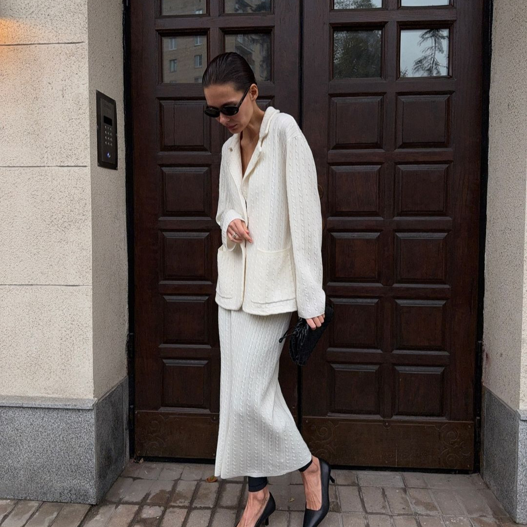 autumn solid color elegant cardigan