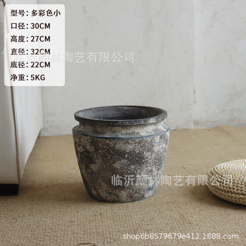 Hacer viejos árboles de gran calibre maceta de imitación de plantación verde de gran tamaño contenedor paisajístico decoración maceta paisajística sala de estar maceta de suelo