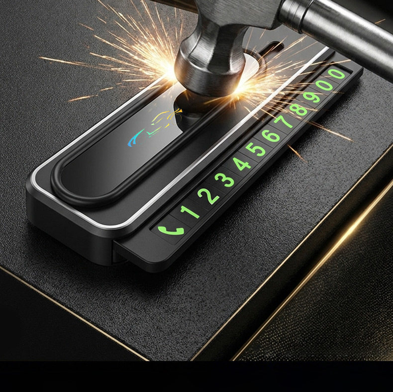 2026 New Model Temporary Parking and Car Moving Phone Number Plate, High-End, for Girls, Car-Specific, Trendy, with Hidden Number Feature