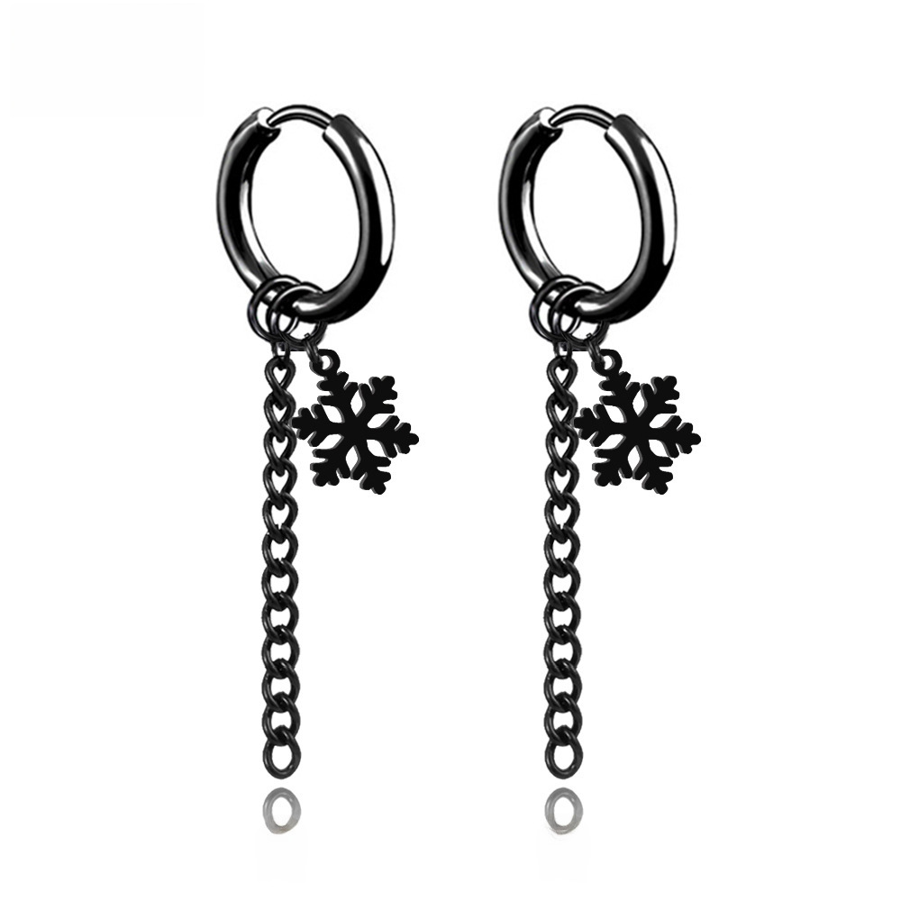 Earrings stainless steel with tassels