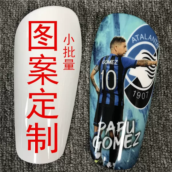 Children'S, Youth, and Adult Football Shin Guards with Direct Insertion Design, Customizable with Printed Logo Patterns