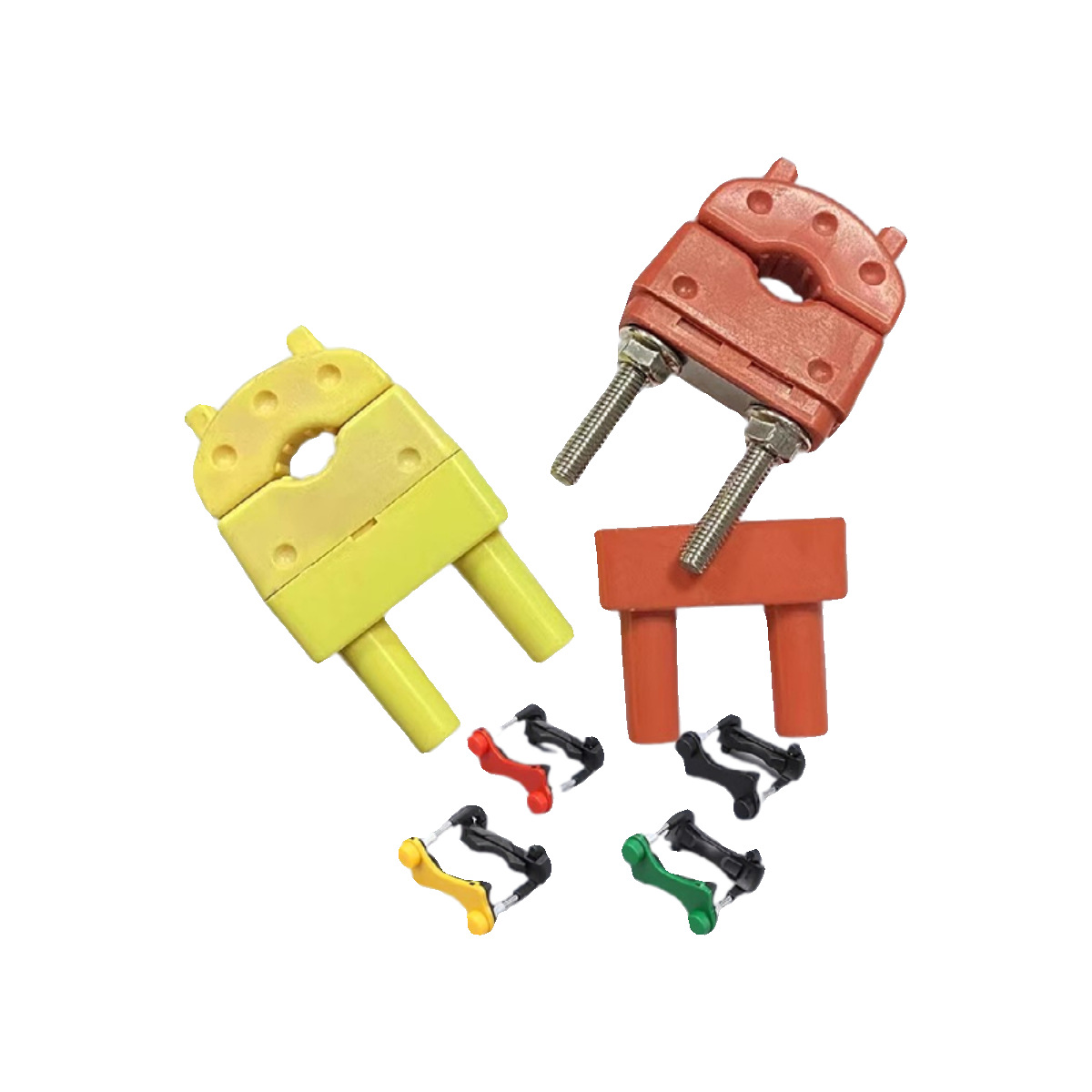 一码通紧线器终端中间顶部安装街码固线低压器不绣钢尾锁线夹拉紧