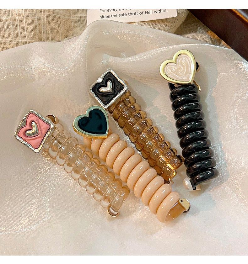 Women's Original Design Heart Shape Plastic Hair Tie display picture 2