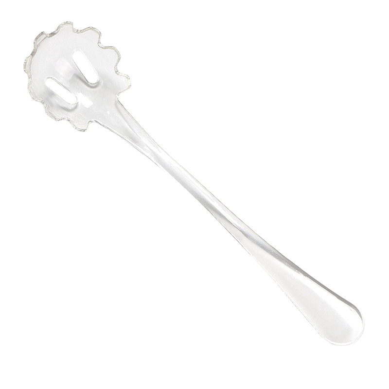 Cuchara de hielo PC de grado alimenticio resistente al desgaste, barra limpia, KTV tienda de té de leche, cuchara de hielo preferida, cuchara de fideos de plástico