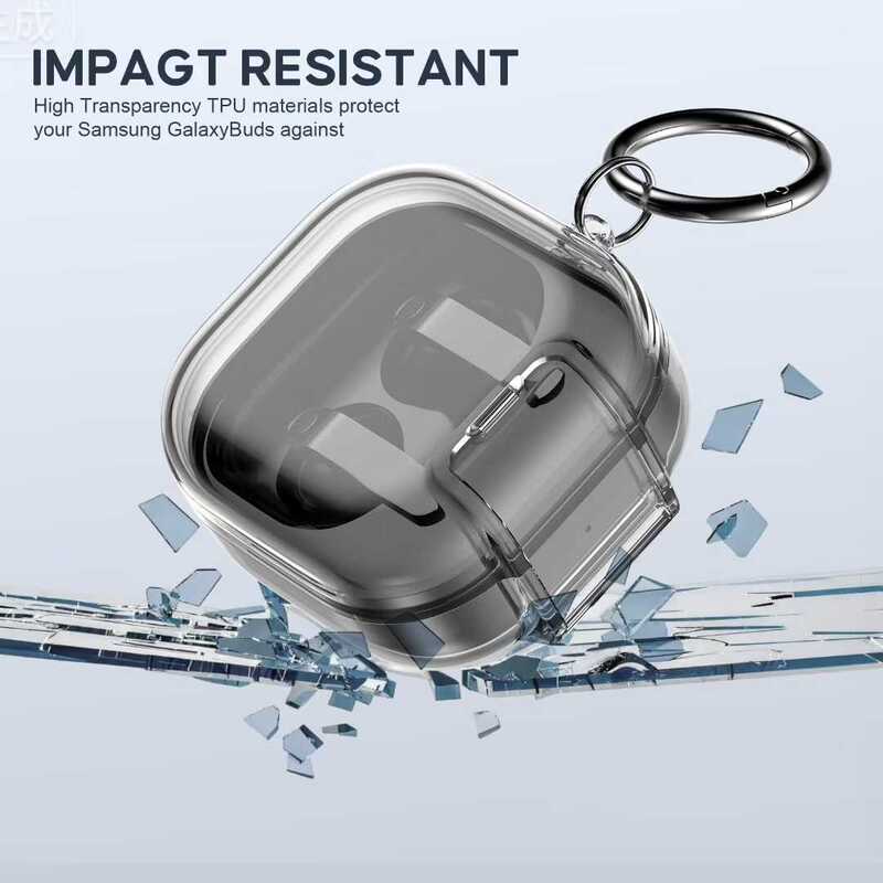 Suitable for Galaxybuds4Pro Protective Case, New Samsung Earphone Case, Lock Buckle Buds Stand, Transparent Protective Case Suitable for Galaxybuds4Pro Protective Case, New Samsung Earphone Case, Lock Buckle Buds Stand, Transparent Protective Case